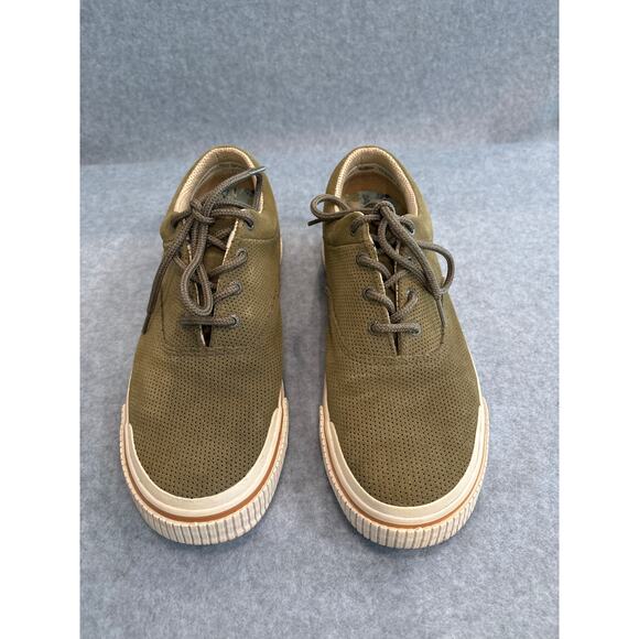 Tommy Bahama Relax Rum Runner Men's Size 10 Almond Suede Boat Sneakers Shoes - Picture 3 of 10